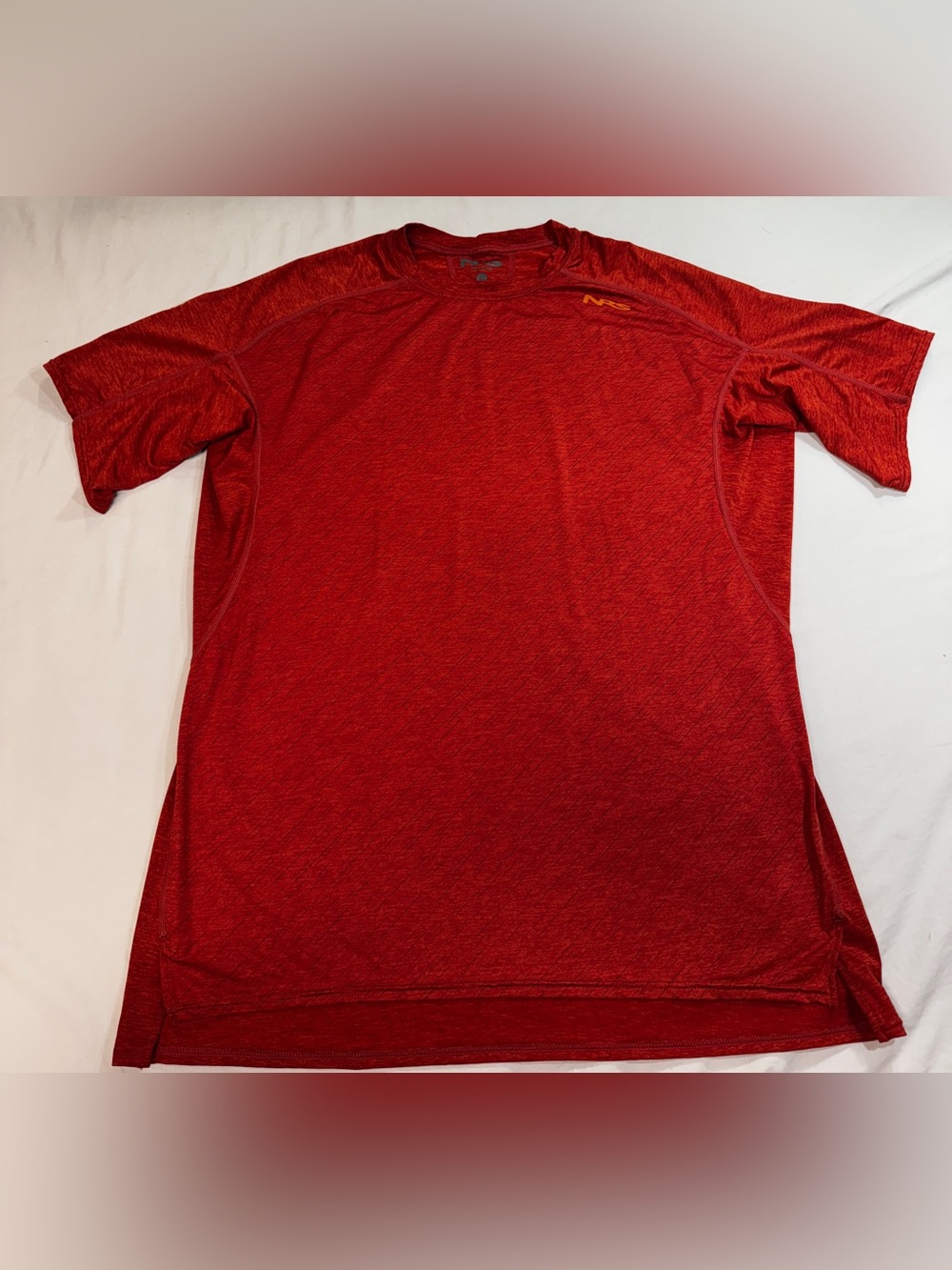NRS Silkweight Short Sleeve Shirt Men XL Orange Performance UPF 50